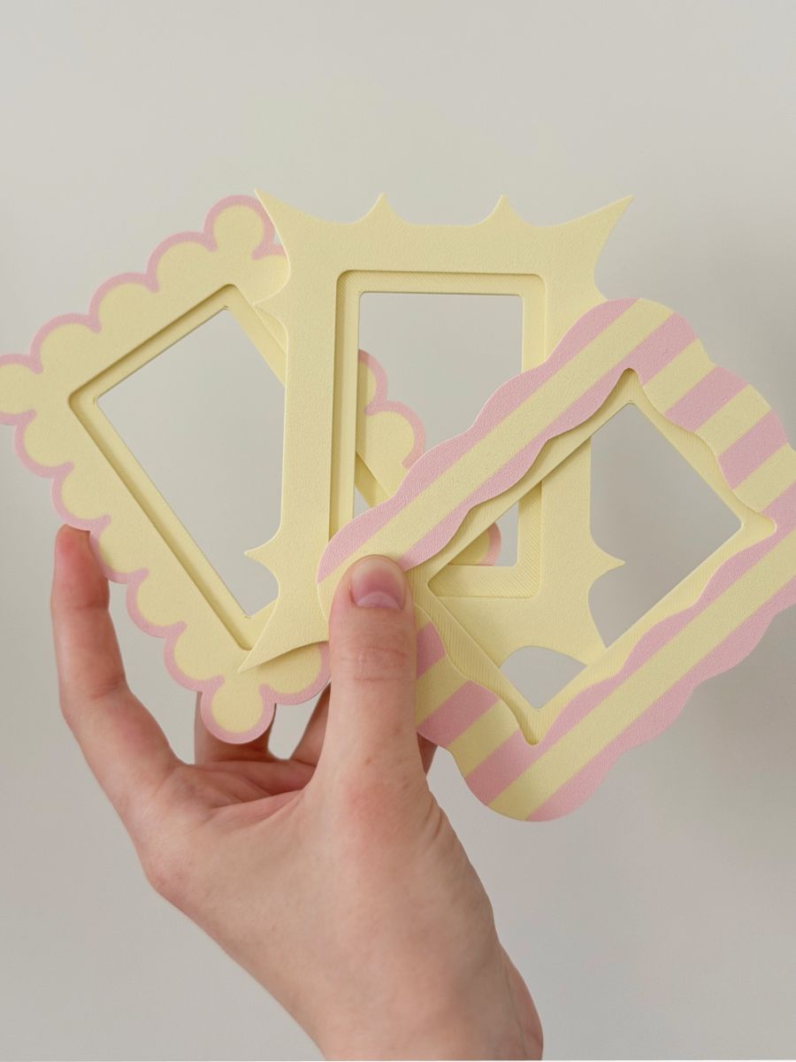 Магнитная рамка для фото Instax Mini, фоторамка на холодильник инстакс мини, черный жгут — фото 12