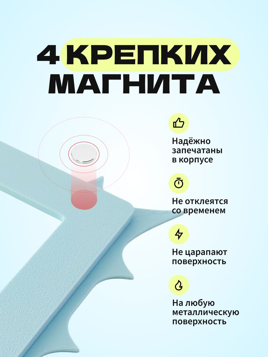 Магнитная рамка для фото Instax Mini, фоторамка на холодильник инстакс мини, черный жгут — фото 5