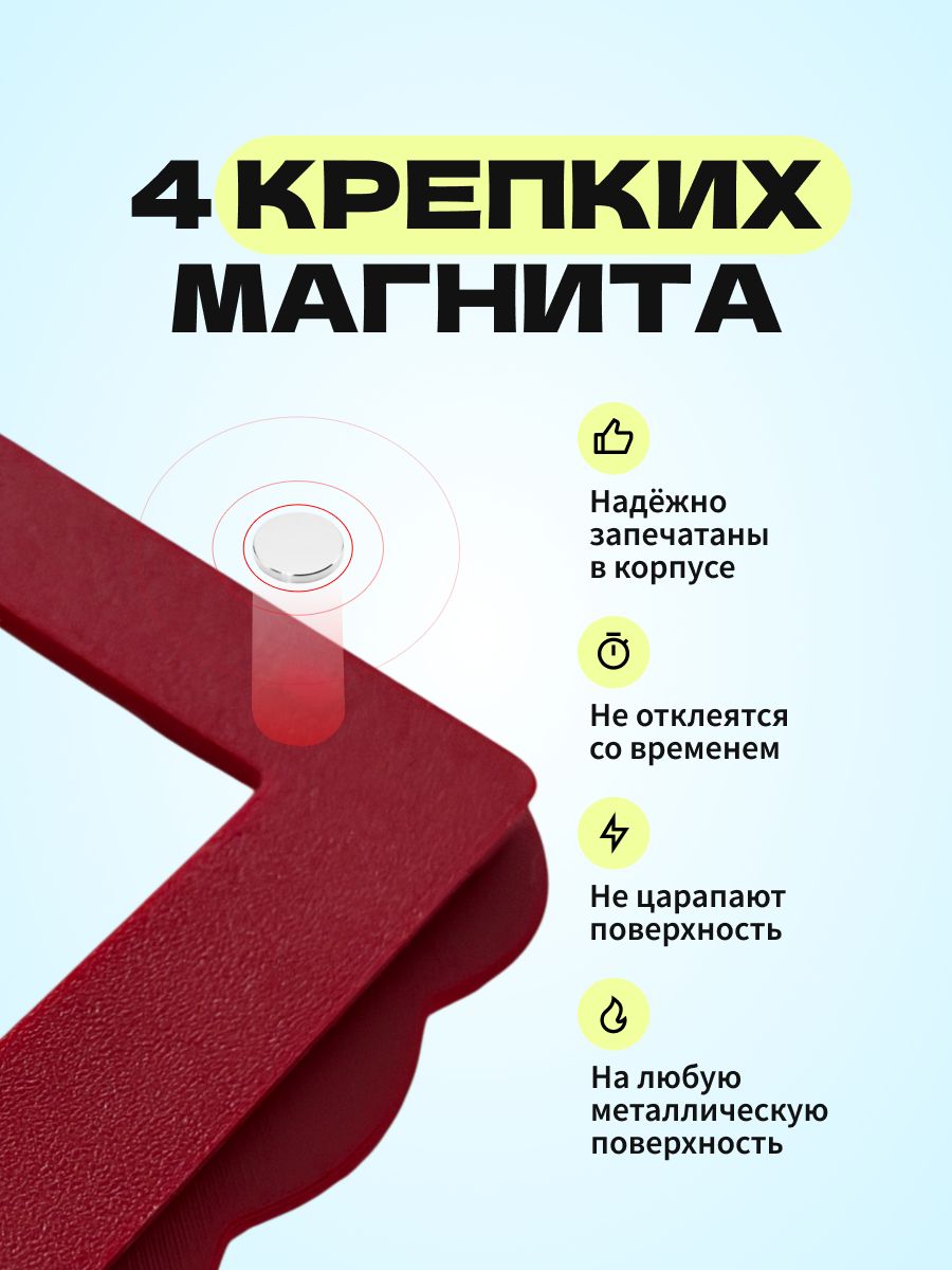 Магнитная рамка для фото Instax Mini, фоторамка на холодильник инстакс мини, черный жгут — фото 5