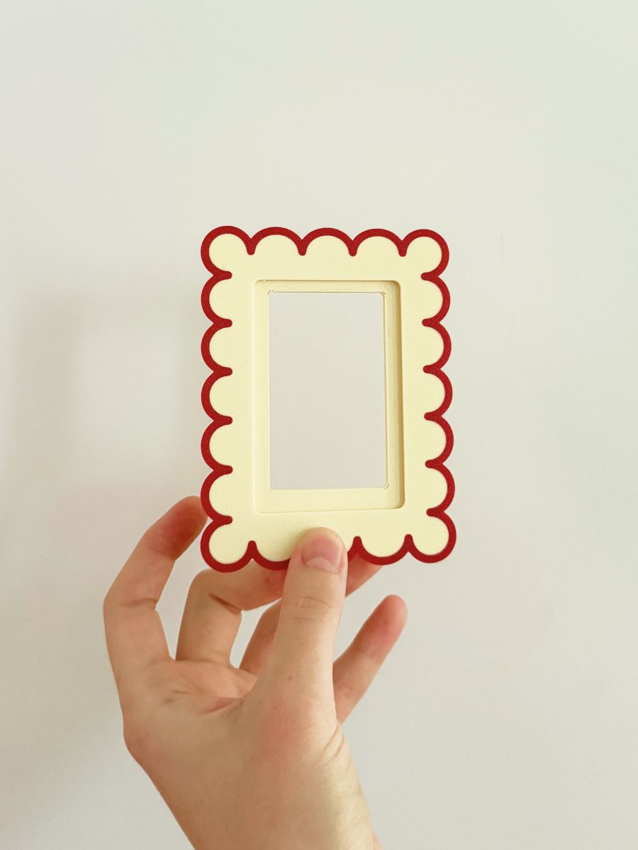 Магнитная рамка для фото Instax Mini, фоторамка на холодильник инстакс мини, черный жгут — фото 7