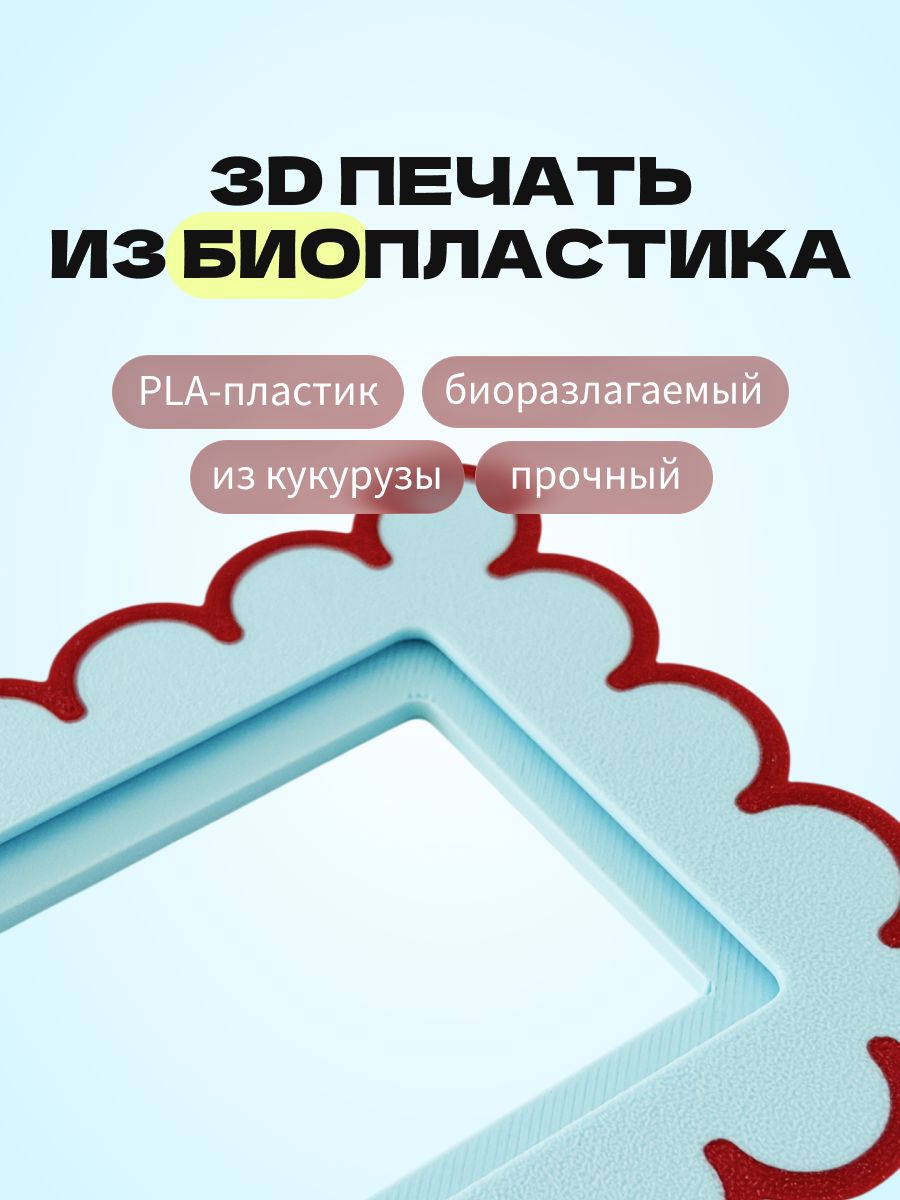 Магнитная рамка для фото Instax Mini, фоторамка на холодильник инстакс мини, черный жгут — фото 6