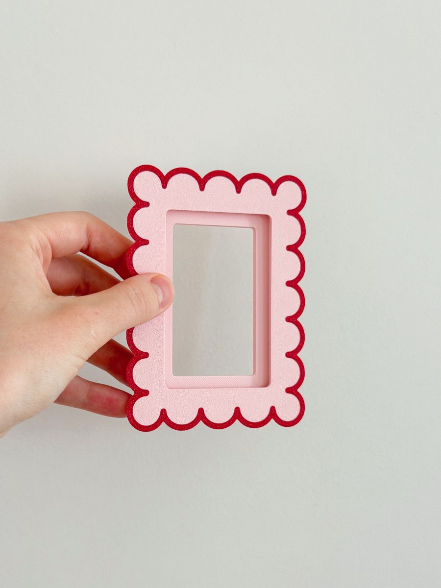 Магнитная рамка для фото Instax Mini, фоторамка на холодильник инстакс мини, черный жгут — фото 7