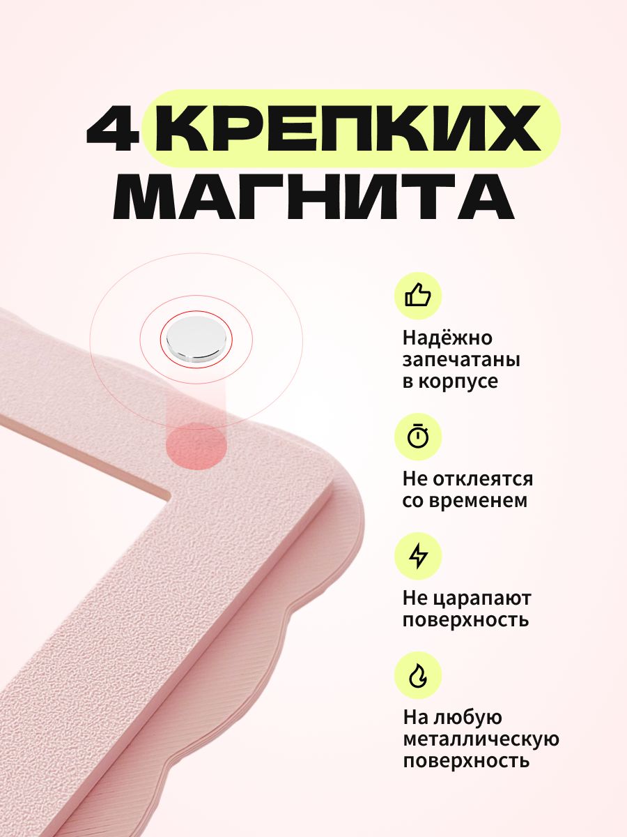 Магнитная рамка для фото Instax Mini, фоторамка на холодильник инстакс мини, черный жгут — фото 5