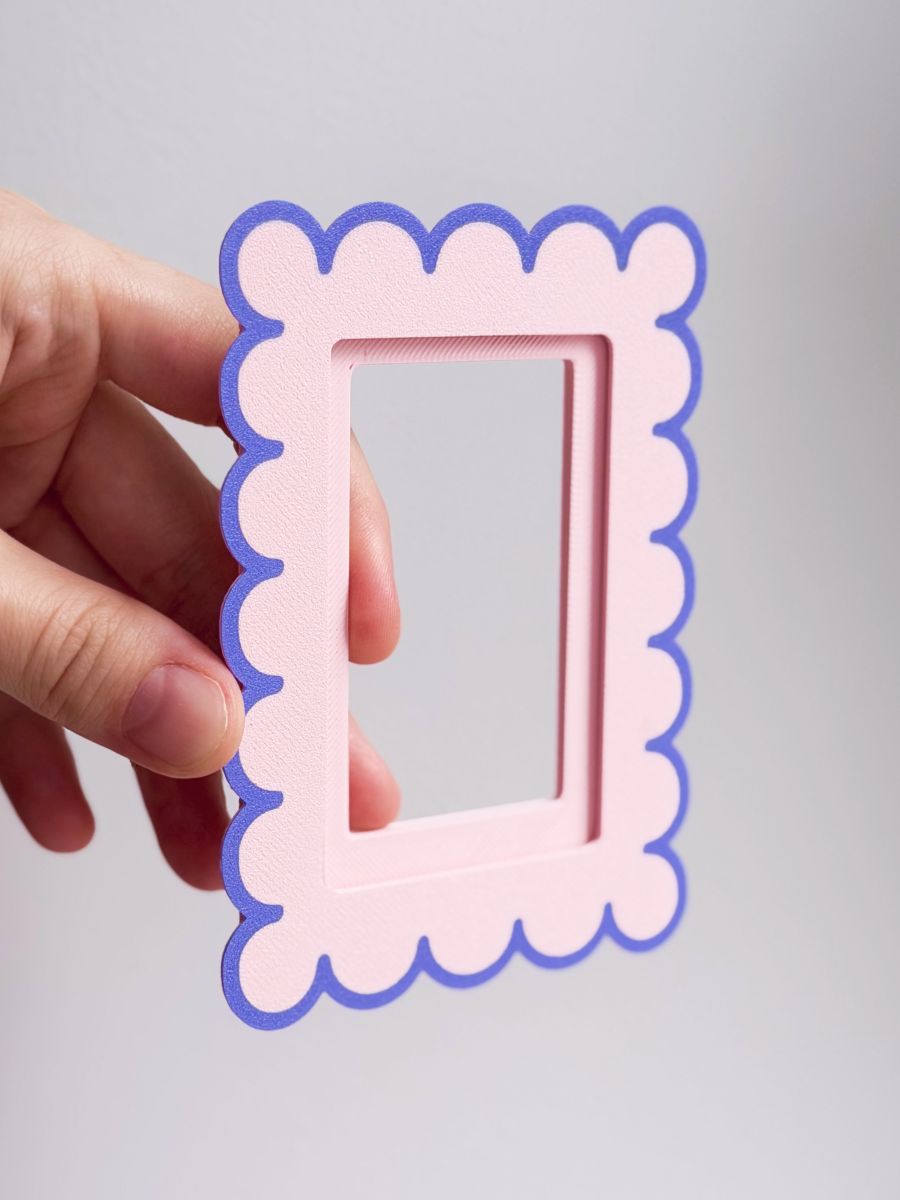 Магнитная рамка для фото Instax Mini, фоторамка на холодильник инстакс мини, черный жгут — фото 7