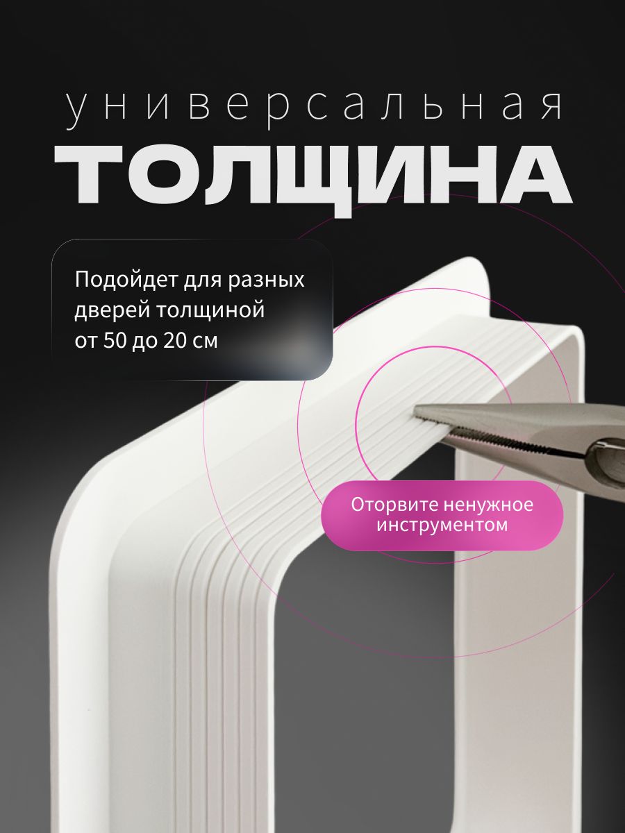 Дверца для кошки в дверь межкомнатную с откидной створкой, лаз для кота, 19х19 см, черная минимализм — фото 2