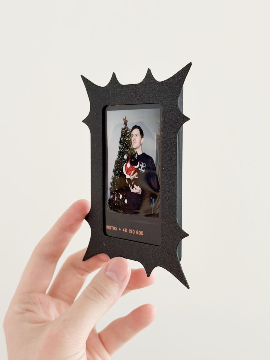 Магнитная рамка для фото Instax Mini, фоторамка на холодильник инстакс мини, черная — фото 8