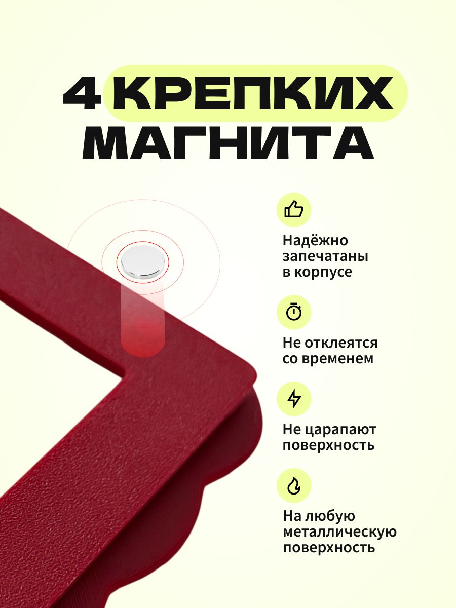 Магнитная рамка для фото Instax Mini, фоторамка на холодильник инстакс мини, черный жгут — фото 5