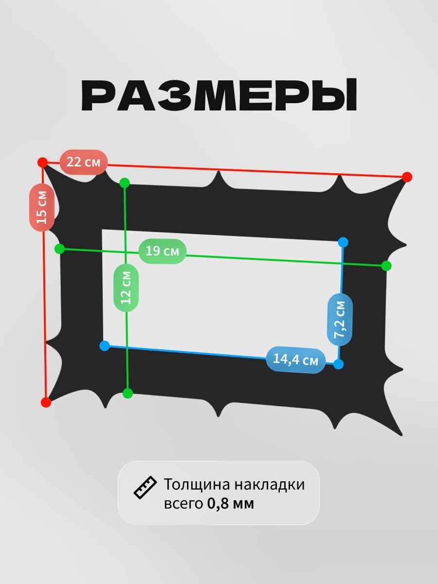 Накладка под выключатель и розетку для защиты обоев, рамка декоративная на стену, однопостовая, желтая — фото 3