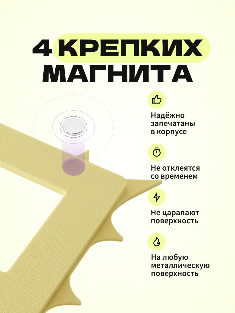 Магнитная рамка для фото Instax Mini, фоторамка на холодильник инстакс мини, черный жгут — фото 5