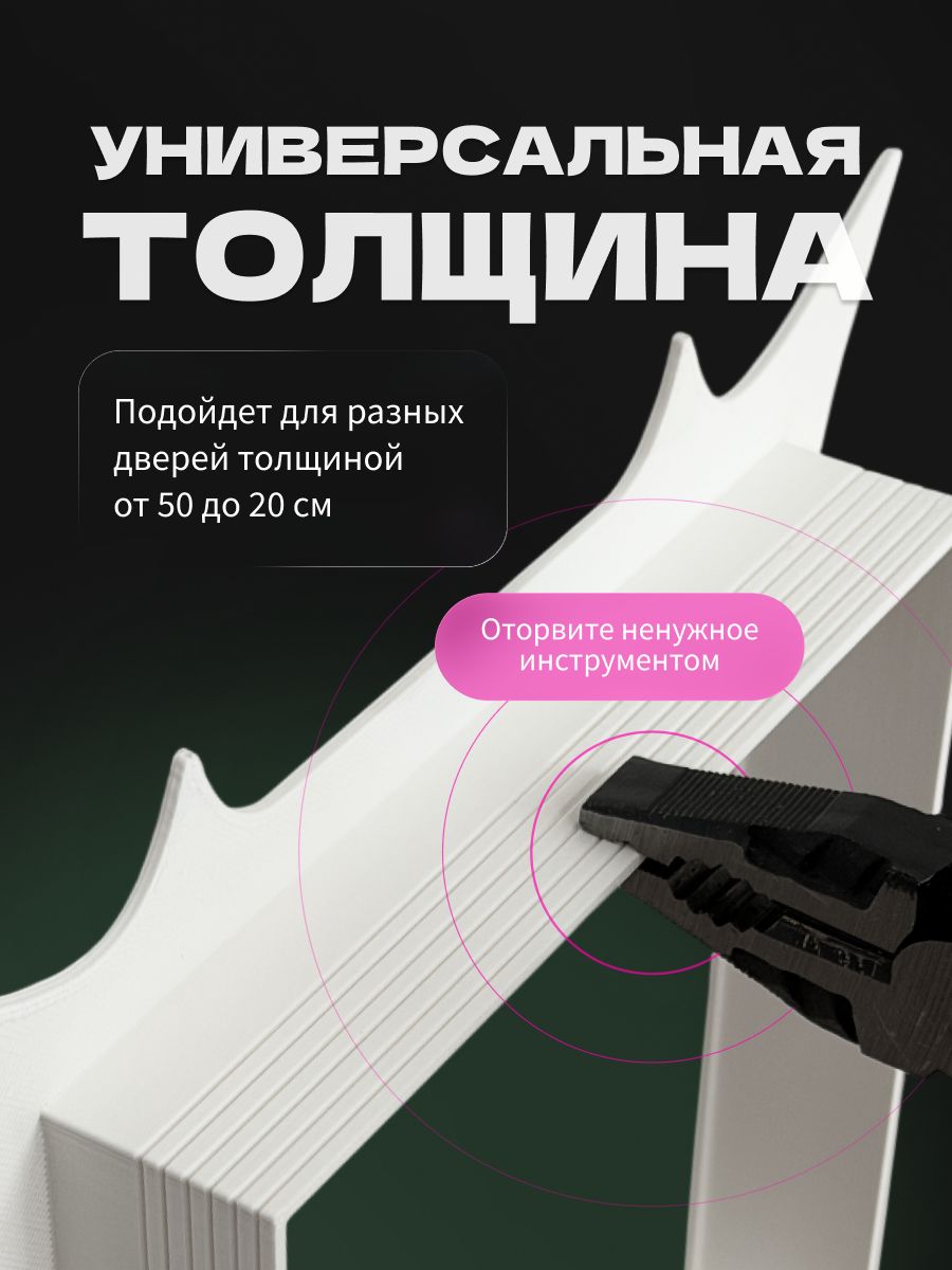 Дверца для кошки в дверь межкомнатную с откидной створкой, лаз для кота, 19х19 см, черная минимализм — фото 5